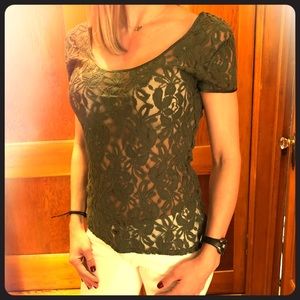 Fancy Lace ‘V’ Blouse